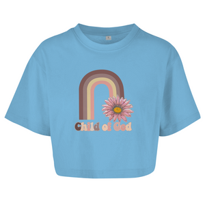 Damen Oversize Crop Top child of god