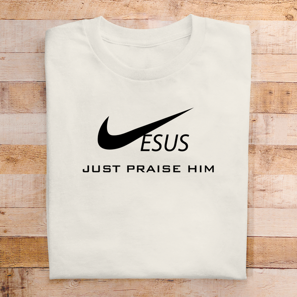 Herren T-Shirt jesus just praise him