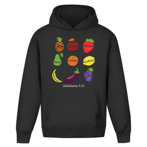 Oversize Hoodie Ohne Kordel Joy Love Patience galatians 5:22