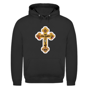 Herren Hoodie Griechisch Orthodoxe Jesus Kreuz