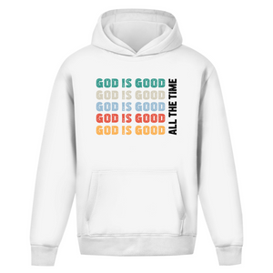 Oversize Hoodie Ohne Kordel god is good retro