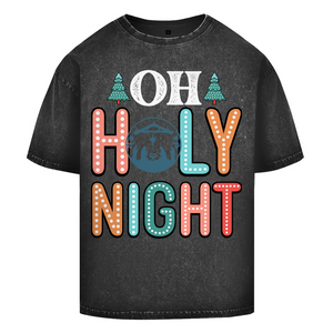 Oversize Washed T-Shirt oh holy night