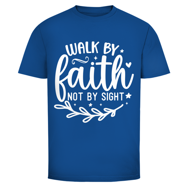 Herren T-Shirt walk by faith not by sight