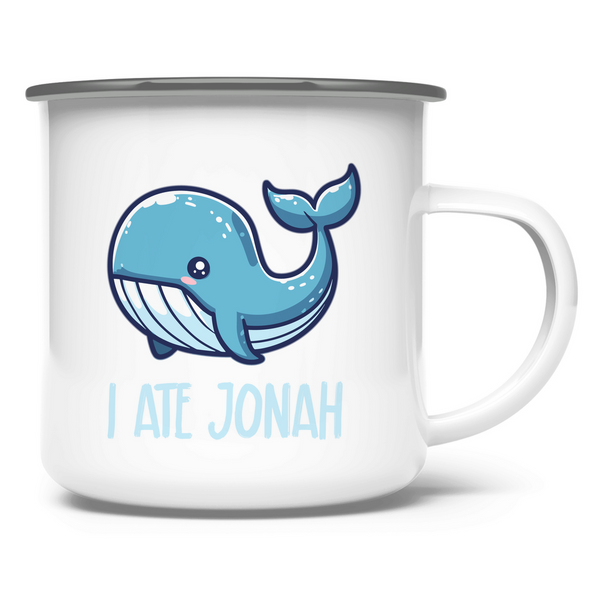 Emaille Tasse i ate jonah wal