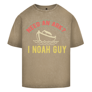 Oversize Washed T-Shirt need an ark i noah guy