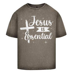 Oversize Washed T-Shirt jesus is essential