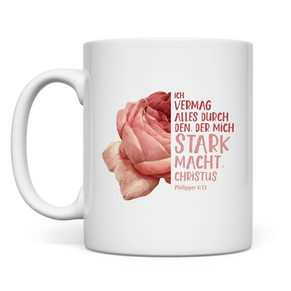 Tasse der mich stark macht blume