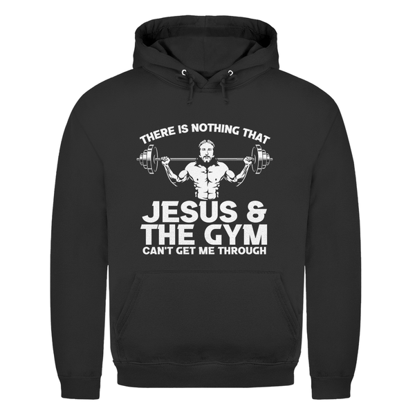 Herren Hoodie jesus and gym