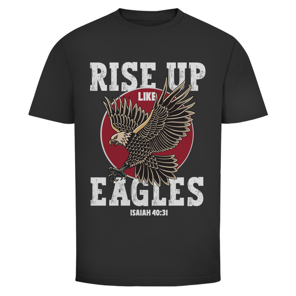 Herren T-Shirt rise up like eagles isaiah 40:31