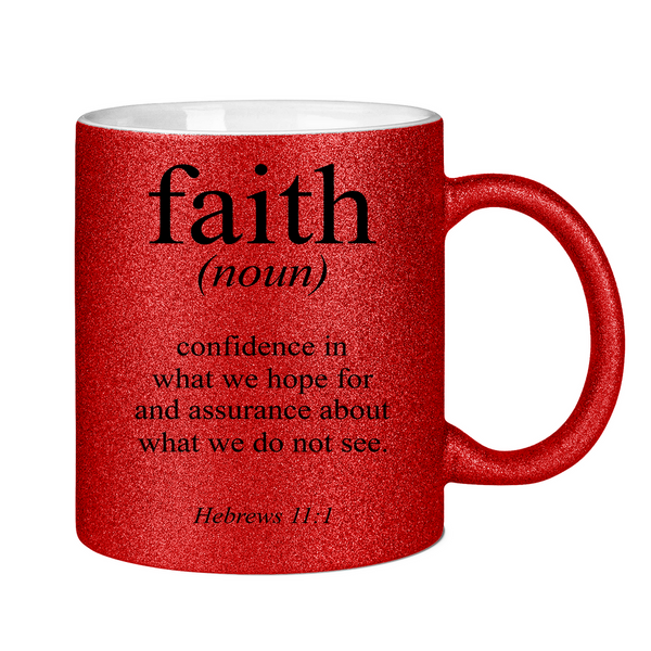 Glitzertasse faith definition