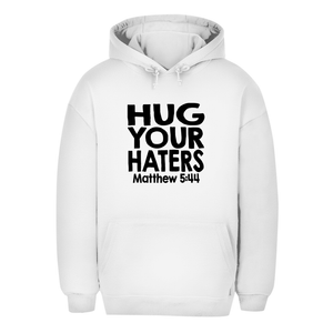 Unisex Oversize Hoodie hug your haters matthew 5:44