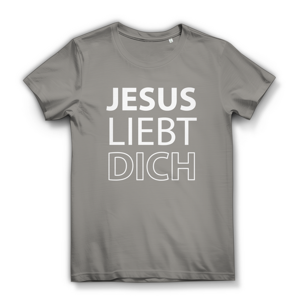 Damen Bio T-Shirt jesus liebt dich