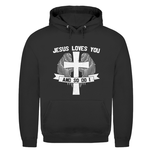 Herren Hoodie jesus loves you and so do i