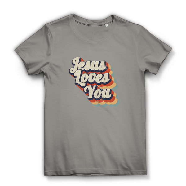 Damen Bio T-Shirt jesus loves you