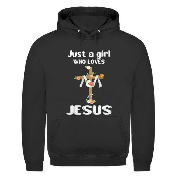 Herren Hoodie just a girl who loves jesus