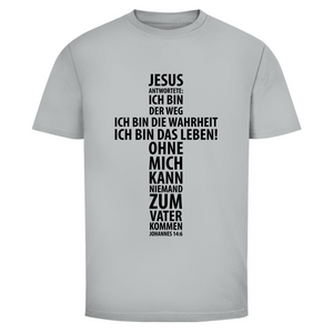 Herren T-Shirt jesus: ich bin das leben johannes 14:6