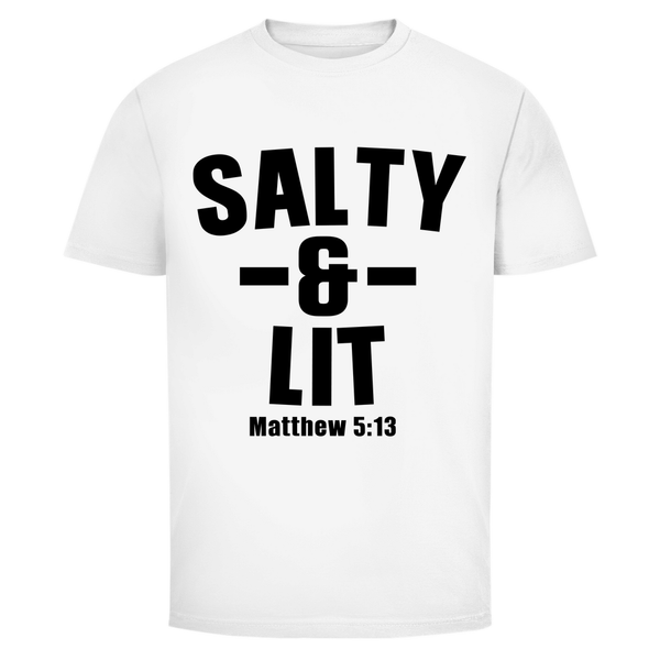 Herren T-Shirt salty and lit matthew 5:13