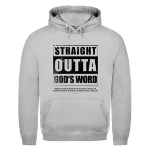 Herren Hoodie straight outta gods word john 3:16
