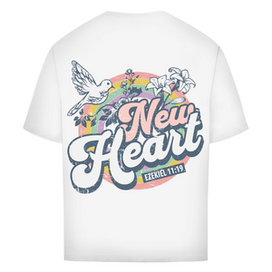 Oversize T-Shirt new heart ezekiel 11:19