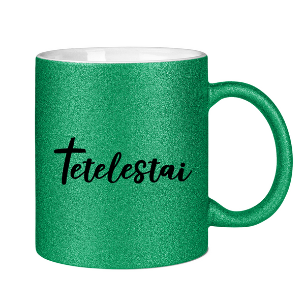 Glitzertasse tetelestai