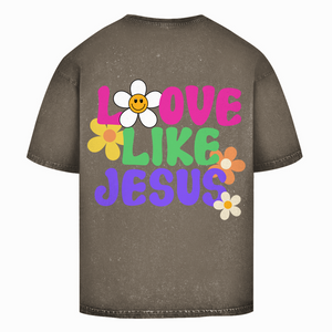 Oversize Washed T-Shirt love like jesus