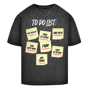 Oversize Washed T-Shirt to do list