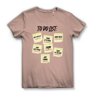 Damen Bio T-Shirt to do list