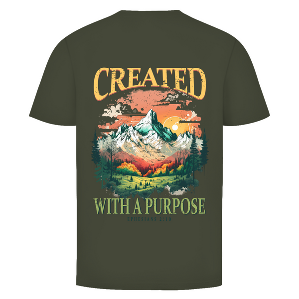 Herren T-Shirt created with a purpose ephesians 2:10