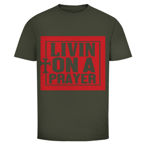 Herren T-Shirt livin on a prayer