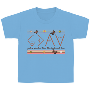 Kinder T-Shirt god is greater