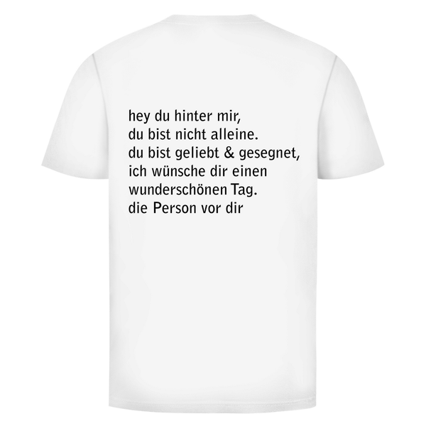 Herren T-Shirt hey du hinter mir