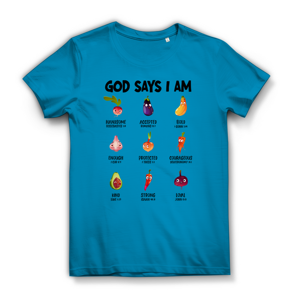 Damen Bio T-Shirt god says i am handsome