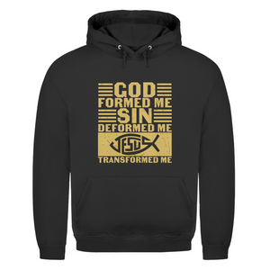 Herren Hoodie god formed me