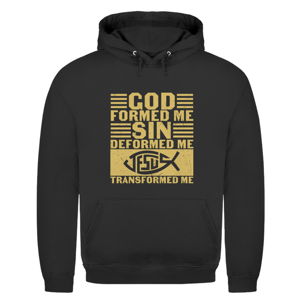 Herren Hoodie god formed me