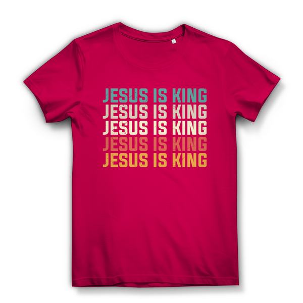 Damen Bio T-Shirt jesus is king vintage