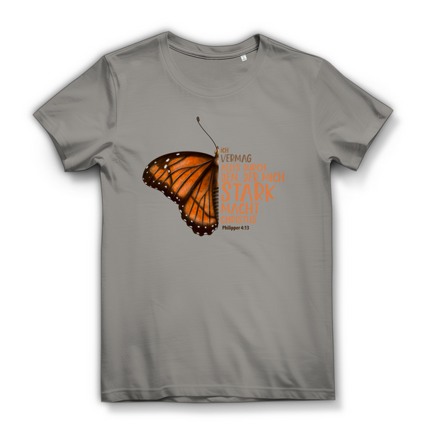 Damen Bio T-Shirt der mich stark macht schmetterling