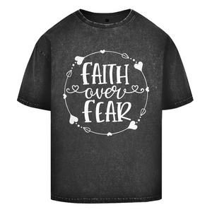 Oversize Washed T-Shirt faith over fear