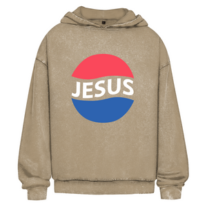 Oversize Washed Hoodie jesus