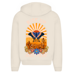 Oversize Zipper Hoodie rise up and pray