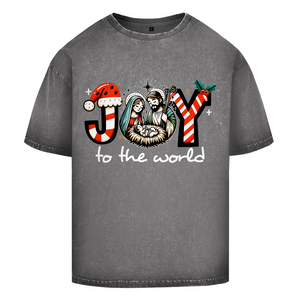 Oversize Washed T-Shirt joy to the world