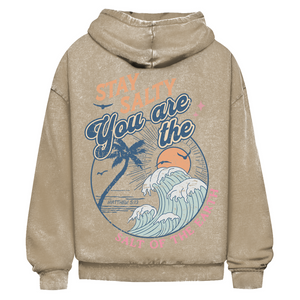 Oversize Washed Hoodie stay salty