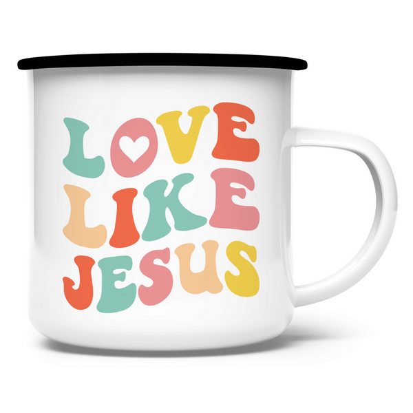 Emaille Tasse love like jesus