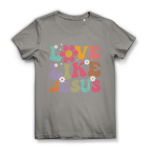 Damen Bio T-Shirt love like jesus retro