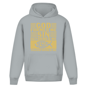 Oversize Hoodie Ohne Kordel god formed me