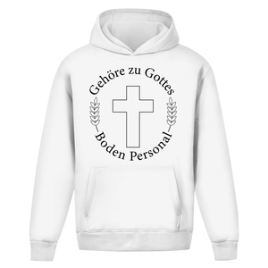 Oversize Hoodie Ohne Kordel gehöre zu gottes boden personal