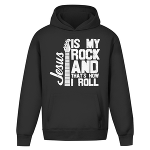 Oversize Hoodie Ohne Kordel jesus is my rock guitarist