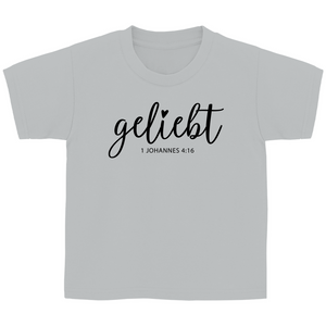 Kinder T-Shirt geliebt 1 johannes 4:16