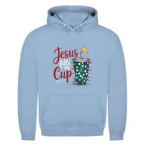 Herren Hoodie jesus fills my cup psalm 23.5