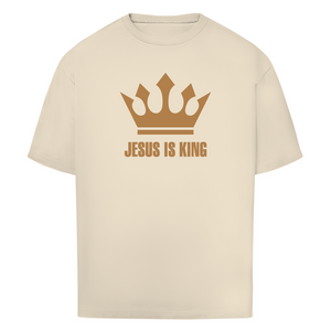 Oversize T-Shirt jesus is king krone