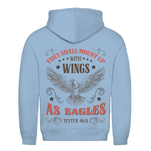 Herren Hoodie mount up with wings isaiah 40:31